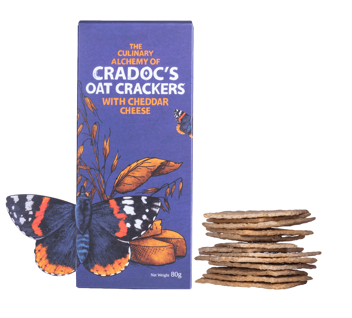 Cradoc’s Savoury Biscuits - Oat and Cheddar Cheese Crackers - thewelshproducestall