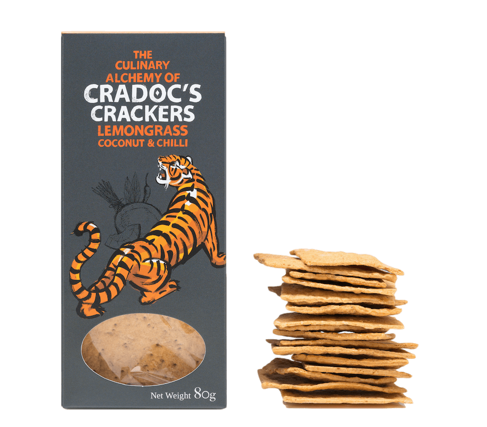Cradoc’s Savoury Biscuits - Lemongrass, Coconut & Chilli Crackers