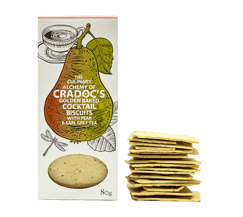 Cradoc’s Savoury Biscuits - Pear & Earl Grey Tea Crackers