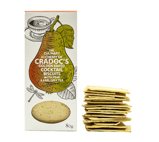 Cradoc’s Savoury Biscuits - Pear & Earl Grey Tea Crackers