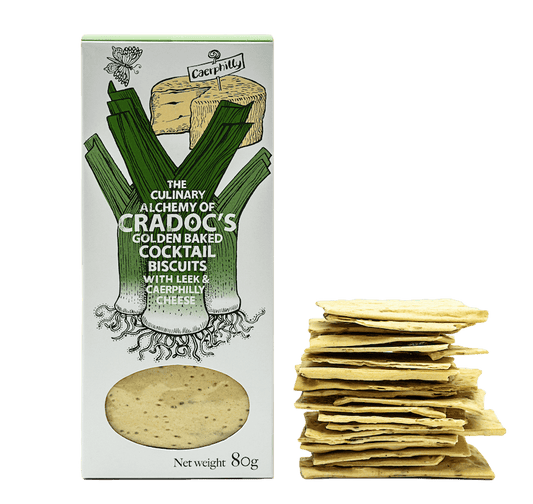 Cradoc’s Savoury Biscuits - Leek and Caerphilly Cheese Crackers